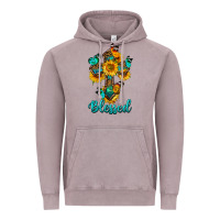 Vintage Zinc cross with butterfly blessed Vintage Hoodie - BundleAndBundleShop