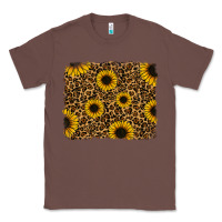 Chestnut leopard sunflowers background Classic Tee - RanaPortraitStore
