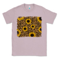 Lilac leopard sunflowers background Classic Tee - RanaPortraitStore