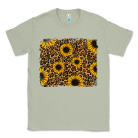 Matcha leopard sunflowers background Classic Tee - RanaPortraitStore