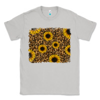 Moon Dust leopard sunflowers background Classic Tee - RanaPortraitStore