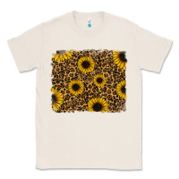 Natural leopard sunflowers background Classic Tee - RanaPortraitStore