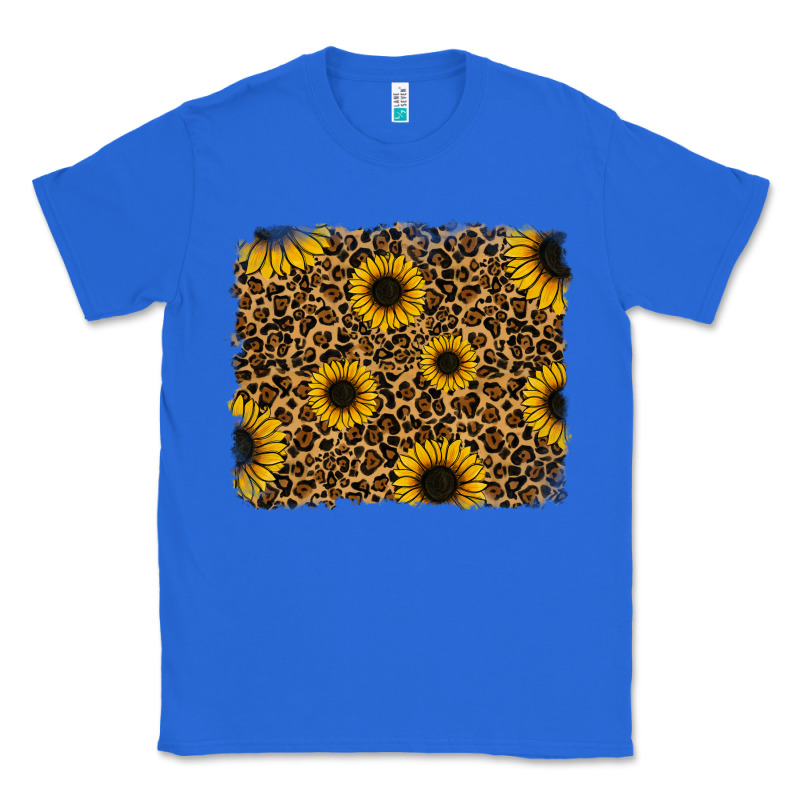 Leopard Sunflowers Background Classic Tee by RanaPortraitStore | Teevron