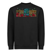 Black mexico with roses Heavyweight Sweatshirt - Jasminsmagicworld