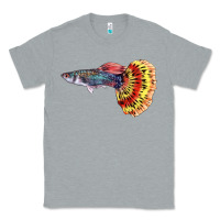 Heather Grey Guppy Fish Classic Tee - LillyAllenDesigns
