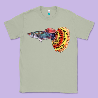 Guppy Fish Classic Tee Designed By Lillyallendesigns