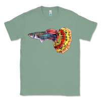 Sage Guppy Fish Classic Tee - LillyAllenDesigns
