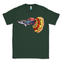 Sports Green Guppy Fish Classic Tee - LillyAllenDesigns