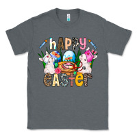 Charcoal Heather Happy Easter Classic Tee - CowhideDigitalArt