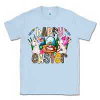 Dusty Blue Happy Easter Classic Tee - CowhideDigitalArt