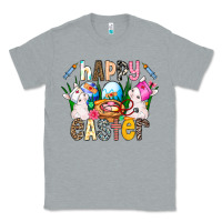 Heather Grey Happy Easter Classic Tee - CowhideDigitalArt