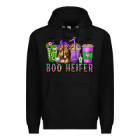 Black Boo Heifer Coffee Cups with Halloween Premium Hoodie - texasbilliewilder
