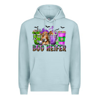 Blue Mist Boo Heifer Coffee Cups with Halloween Premium Hoodie - texasbilliewilder