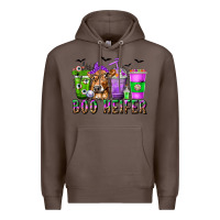 Coffee Boo Heifer Coffee Cups with Halloween Premium Hoodie - texasbilliewilder