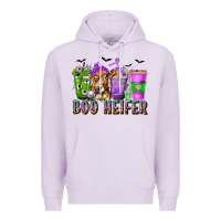 Lilac Boo Heifer Coffee Cups with Halloween Premium Hoodie - texasbilliewilder