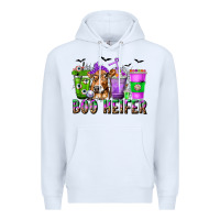 White Boo Heifer Coffee Cups with Halloween Premium Hoodie - texasbilliewilder