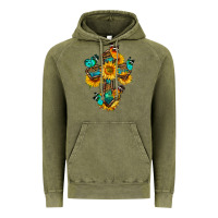 Vintage Olive cross with butterfly Vintage Hoodie - BundleAndBundleShop