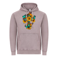 Vintage Zinc cross with butterfly Vintage Hoodie - BundleAndBundleShop
