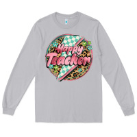 Moon Dust happy teacher lighting bolt Long Sleeve Tee - MaliasSmallBusiness