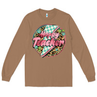 Toasted Coconut happy teacher lighting bolt Long Sleeve Tee - MaliasSmallBusiness