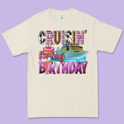 Cruisin' For My Birthday Premium Tee Designed By Texasbilliewilder