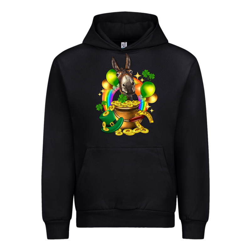 St. Patrick's Donkey With Balloon Urban Hoodie by HowdyJamesFarm | Teevron