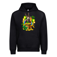 Black St. Patrick's Donkey with balloon Urban Hoodie - HowdyJamesFarm