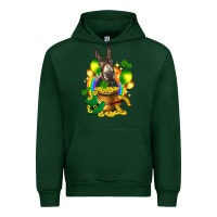 Forest Green St. Patrick's Donkey with balloon Urban Hoodie - HowdyJamesFarm