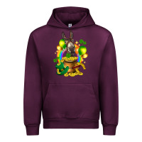Mauve Wine St. Patrick's Donkey with balloon Urban Hoodie - HowdyJamesFarm