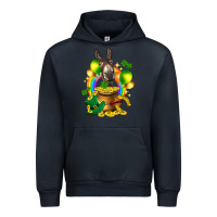 Navy St. Patrick's Donkey with balloon Urban Hoodie - HowdyJamesFarm