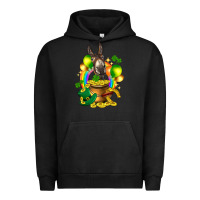 Pigment Black St. Patrick's Donkey with balloon Urban Hoodie - HowdyJamesFarm