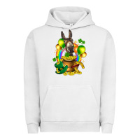 Pigment Lunar Rock St. Patrick's Donkey with balloon Urban Hoodie - HowdyJamesFarm