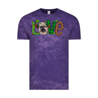 Cloud Purple Western St. Patrick's Day Love Cow Vintage Tee - Artiststas