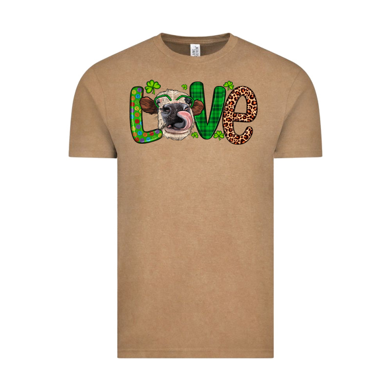 Western St. Patrick's Day Love Cow Vintage Tee by Artiststas | Teevron