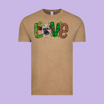 Western St. Patrick's Day Love Cow Vintage Tee Designed By Artiststas