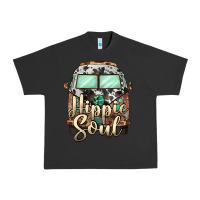 Pigment Black hippie soul caravan Urban Heavy Tee - BarkalooDesign