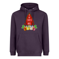 Plum Red Merry Christmas 2020 Heavyweight Hoodie - Bettercallsaul