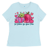 Baby Blue in october we wear pink Ladies Tee - Zillion Design Studio