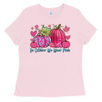 Bubblegum Pink in october we wear pink Ladies Tee - Zillion Design Studio