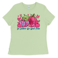 Matcha in october we wear pink Ladies Tee - Zillion Design Studio