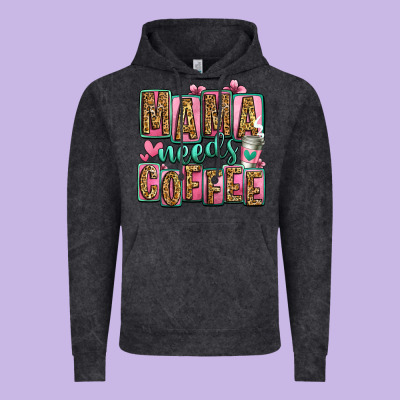 Mama Needs Coffee Mother's Day Vintage Hoodie Designed By Jasminsmagicworld