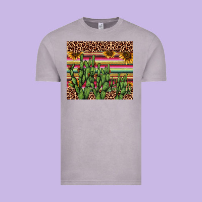 Cactus Serape Vintage Tee Designed By Adodesignshop