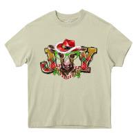 Mossy christmas joy baby cow Heavy Core Tee - BarkalooDesign