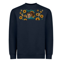 Navy dead inside but caffeinated momlife Heavyweight Sweatshirt - Jasminsmagicworld