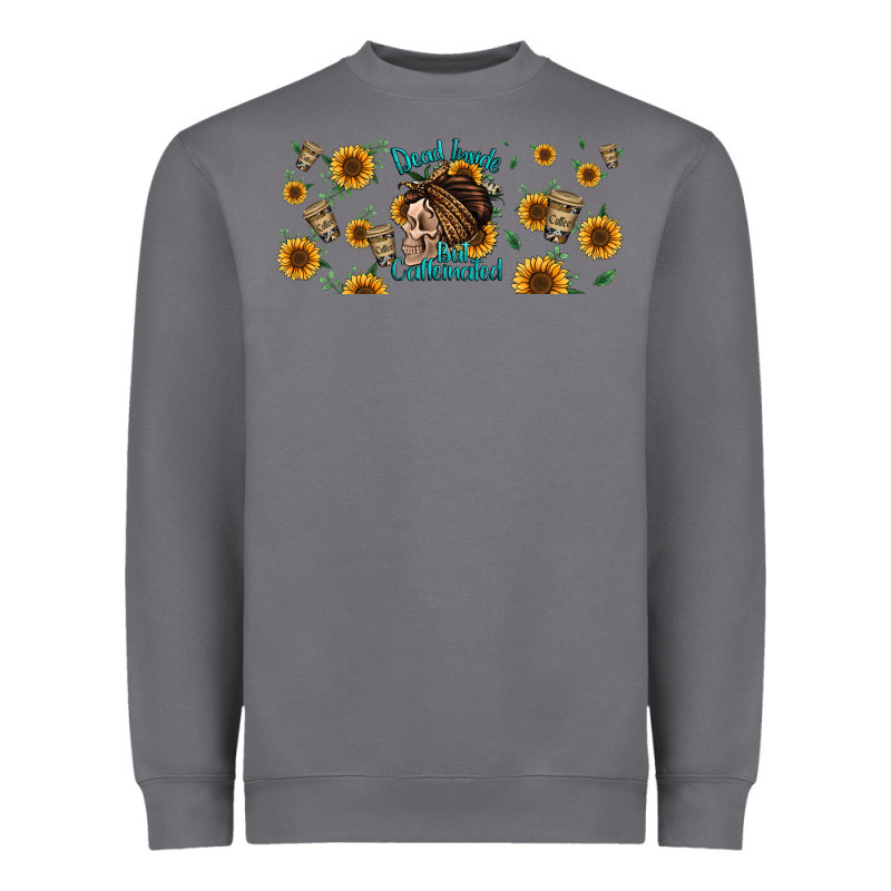 Dead Inside But Caffeinated Momlife Heavyweight Sweatshirt by Jasminsmagicworld | Teevron