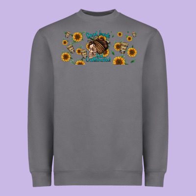 Dead Inside But Caffeinated Momlife Heavyweight Sweatshirt Designed By Jasminsmagicworld