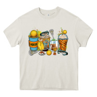 Cream lacrosse coffee cups Heavy Core Tee - Zillion Design Studio