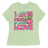 Matcha i wear pink for someone i love Ladies Tee - Zillion Design Studio
