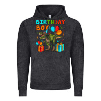 Vintage Black birthday boy t rex Vintage Hoodie - Artiststas