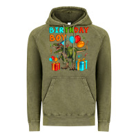 Vintage Olive birthday boy t rex Vintage Hoodie - Artiststas